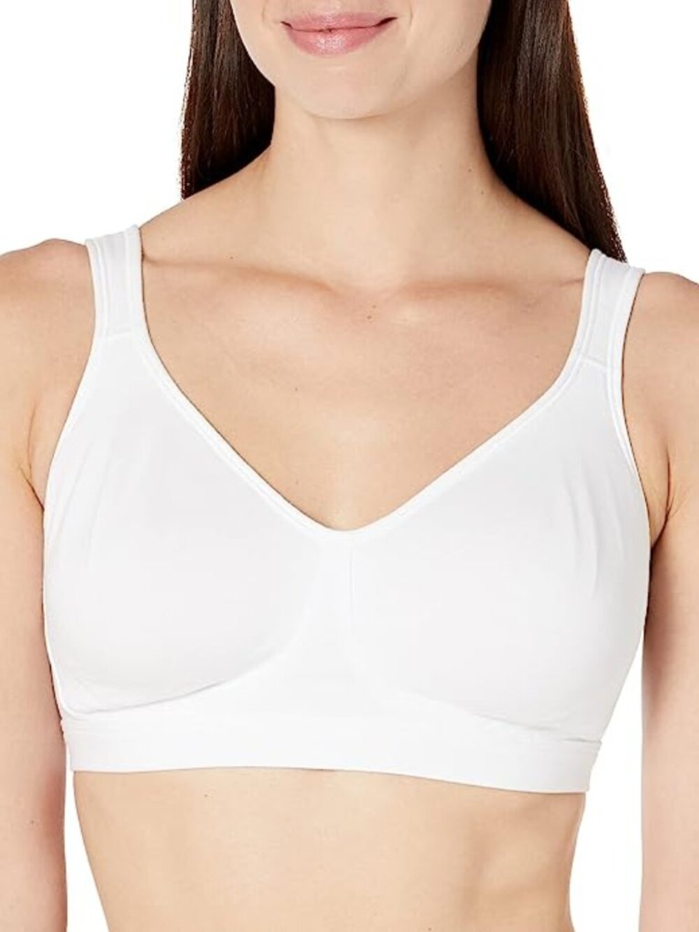 Playtex 18-hr Ultimate Lift & Support Cotton Stretch Wireless White Bras, 38D